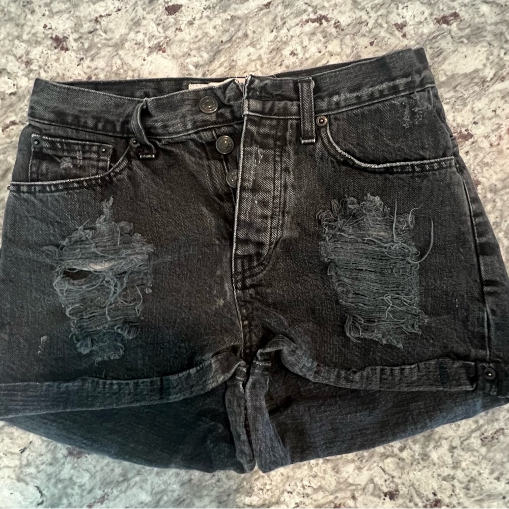 Brandy Melville Black Jean Shorts